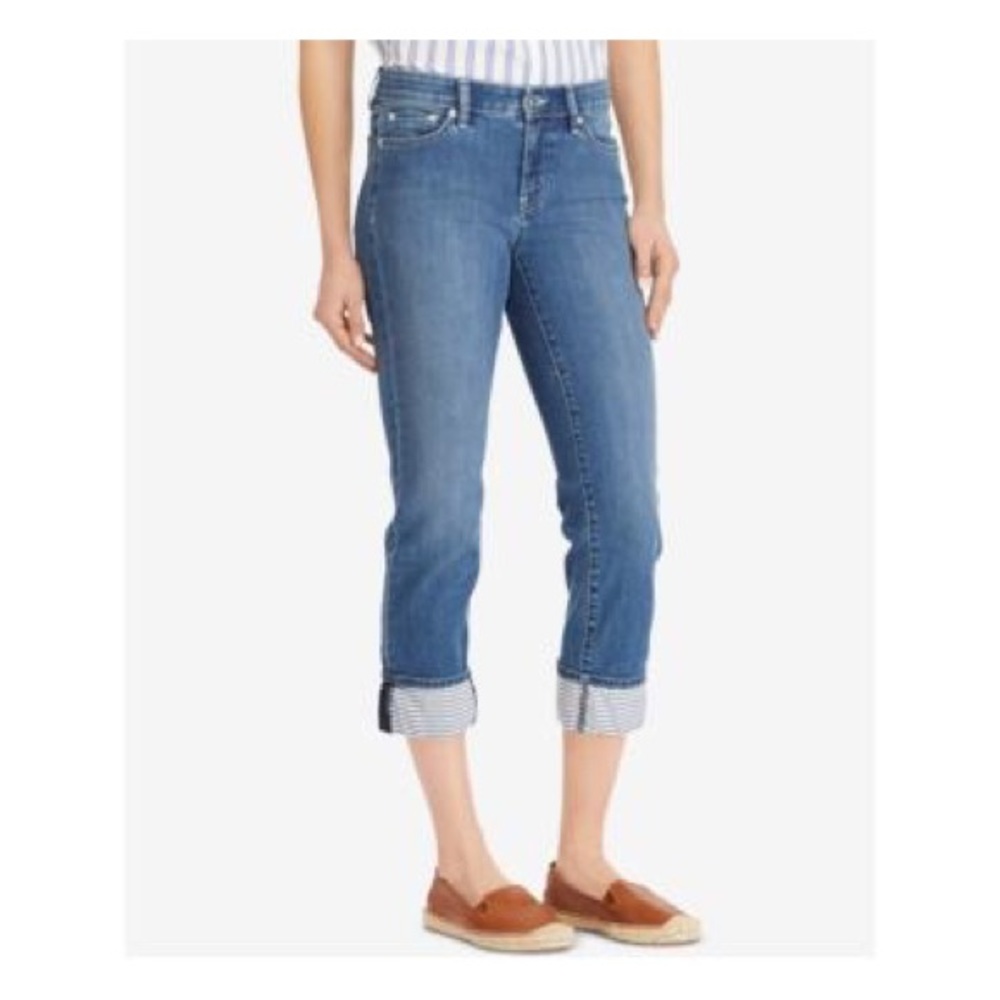 NWT Lauren Ralph Lauren Premier Straight Crop Jean